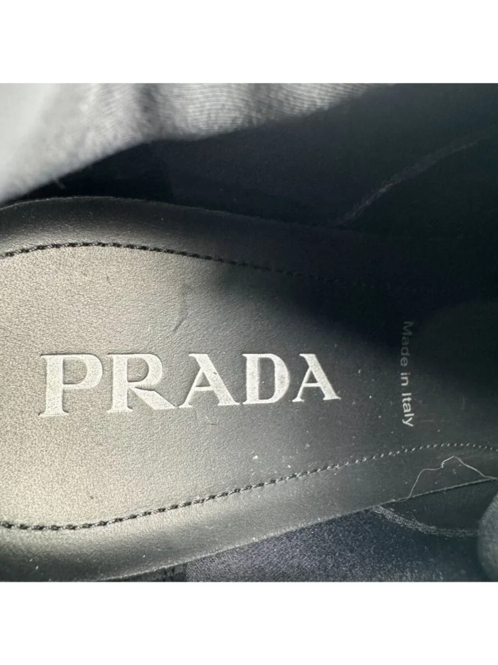Prada Cloudbust Thunder Sneakers Men 5.5 Women 9.5 Black Chunky Lug Sole Shoe